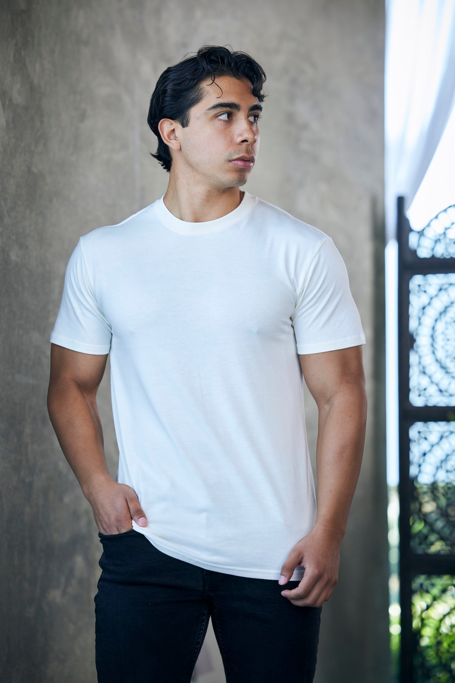MASONARY™️ Men's Bamboo Viscose/Organic Cotton Short Sleeve T-Shirt - Classic Cut