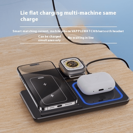 MASONARY™️ 3 In 1 LED Fast Wireless Charger Stand Foldable Charging Station