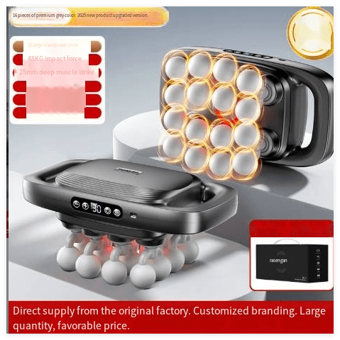 Deep Tissue Muscle Massage Gun, 8/16 Heads