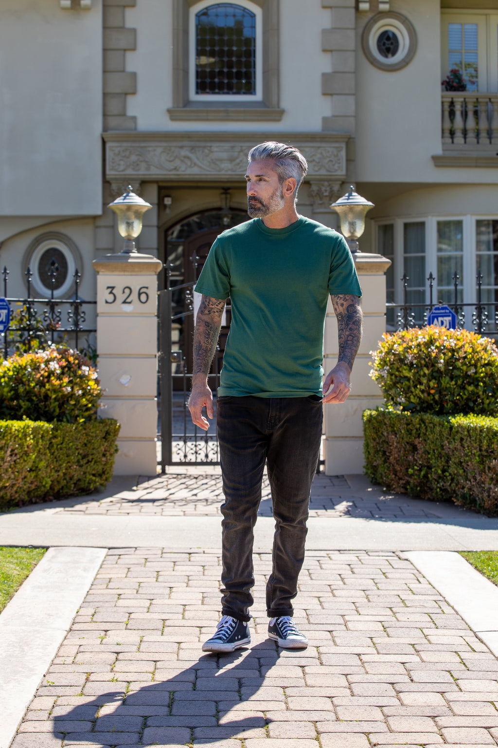 MASONARY™️ Men's Bamboo Viscose/Organic Cotton Short Sleeve T-Shirt - Classic Cut